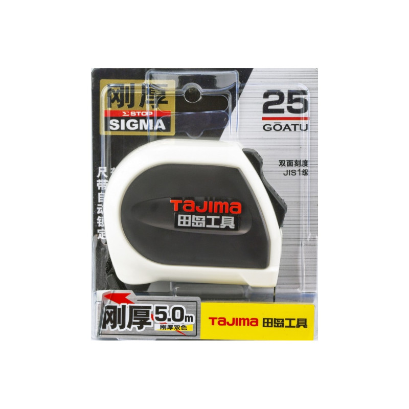 Рулетка будівельна TAJIMA SIGMA SS2550-CHN 5 м автоматичний фіксатор (1001-2607)