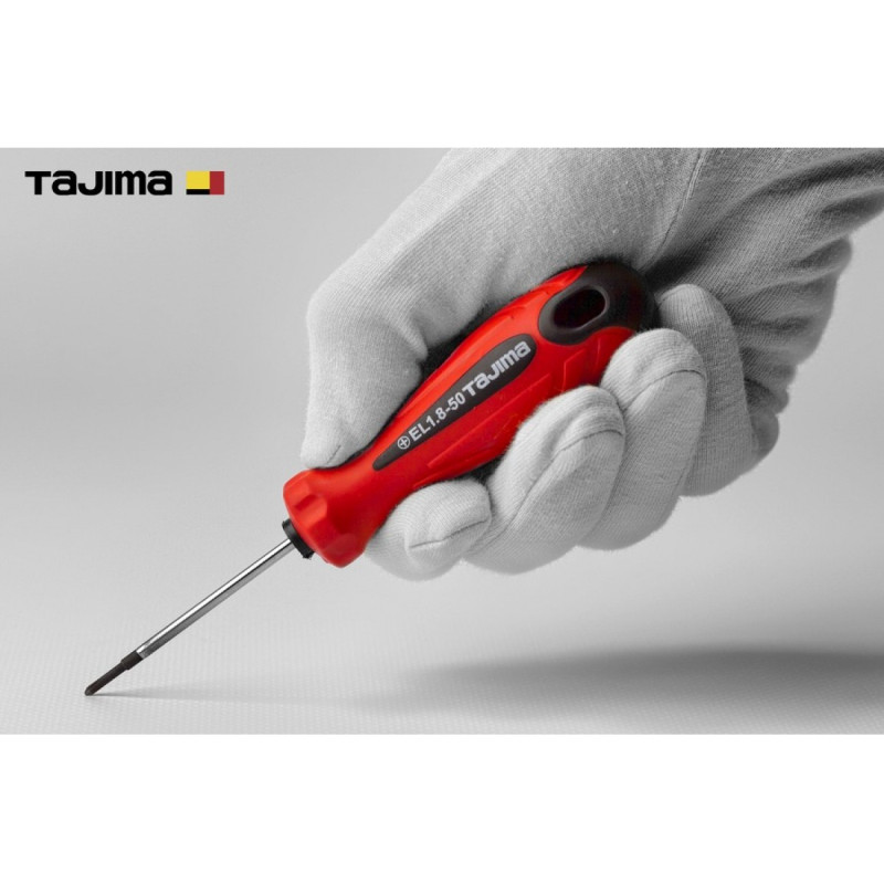 Отвертка крестовая TAJIMA PH0 133 мм магнитная (1301-0916)