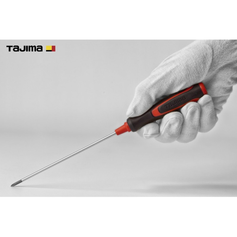 Отвертка крестовая TAJIMA Phillips PH0 229 мм магнитная (1301-2123)