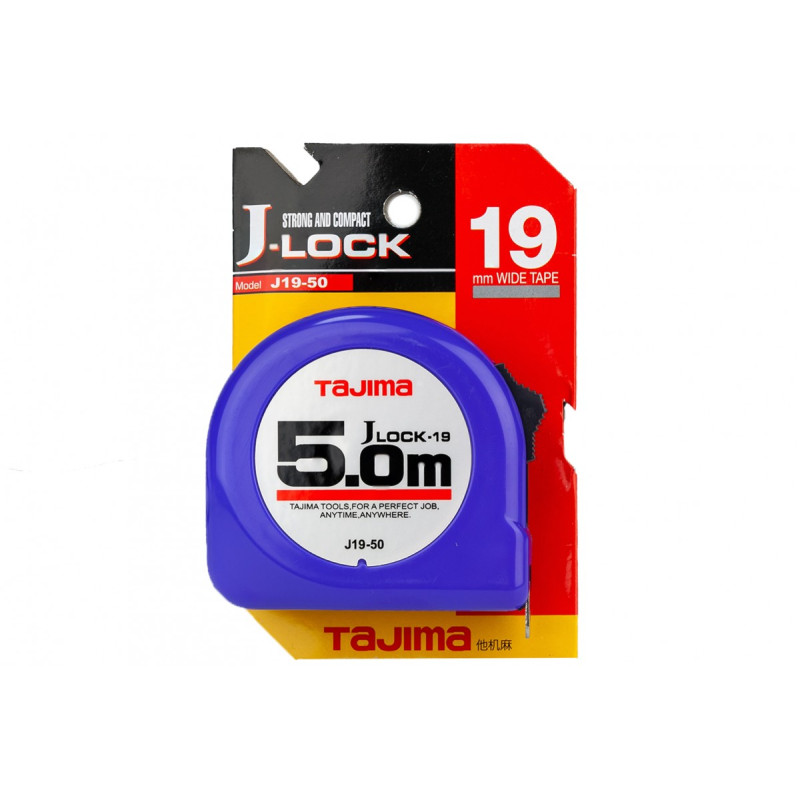 Рулетка будівельна TAJIMA J LOCK J19-50 5 м (1001-0055)