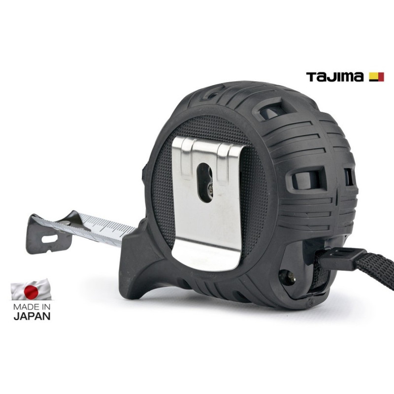 Рулетка будівельна TAJIMA G7 LOCK G7L2550 ударостійка посилена стрічка 5,0 м (1001-1671)