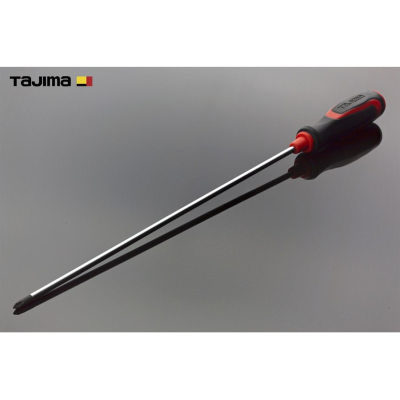 Отвертка крестовая TAJIMA Phillips PH1 417 мм магнитная (1301-2132)