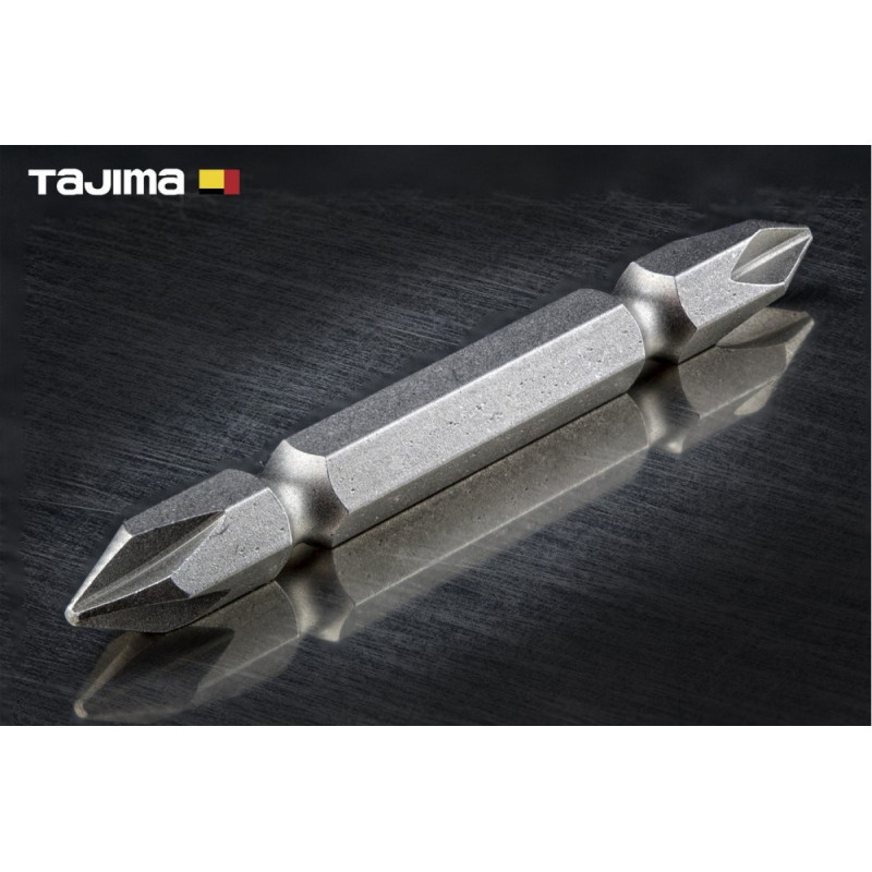 Бита для шуруповерта (дрели) TAJIMA PH1-65 двусторонняя 65 мм (1303-2179)