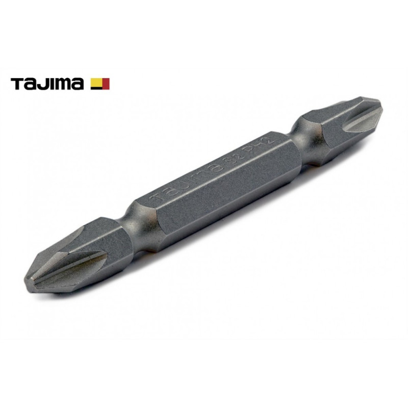 Набор бит TAJIMA PH2-65S двухсторонние гальваника 65 мм (цена за 1 шт) (1303-0495)