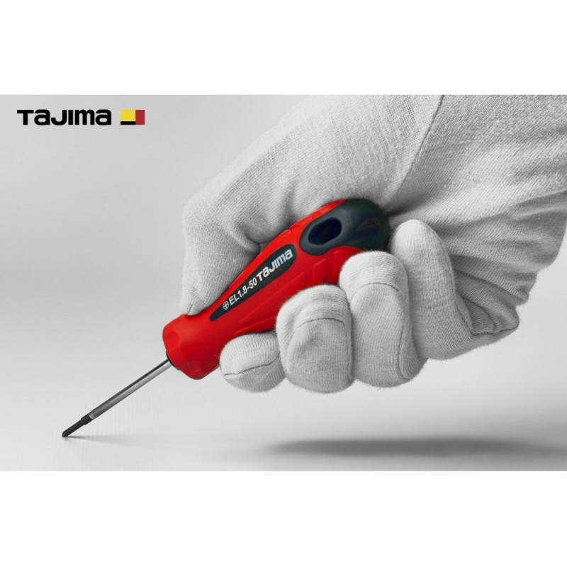 Отвертка крестовая TAJIMA PH0 133 мм магнитная (1301-0916)