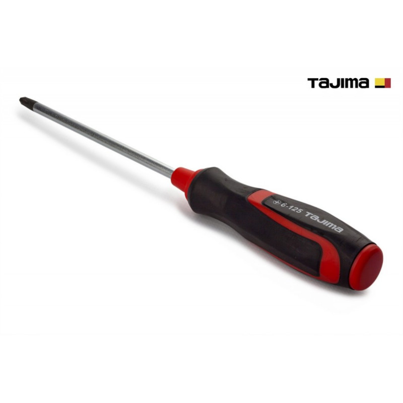 Отвертка крестовая TAJIMA Phillips PH2 254 мм магнитная (1301-2135)