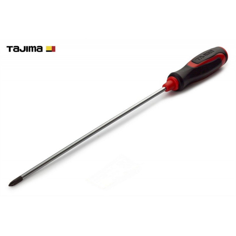 Отвертка крестовая TAJIMA Phillips PH1 367 мм магнитная (1301-2131)