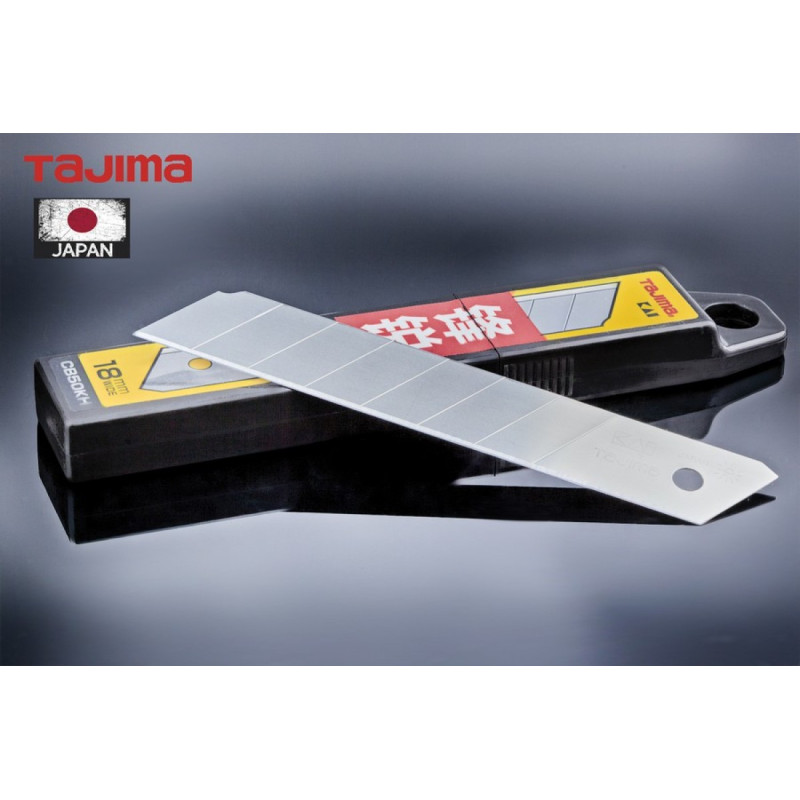 Лезвия сменные TAJIMA CB50KH сегментные ультра острые 18 мм серые 10 шт (таджима) (1102-2543)