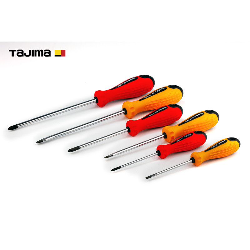 Набір викруток Tajima магнітні PH + SL 6шт (1301-0696)