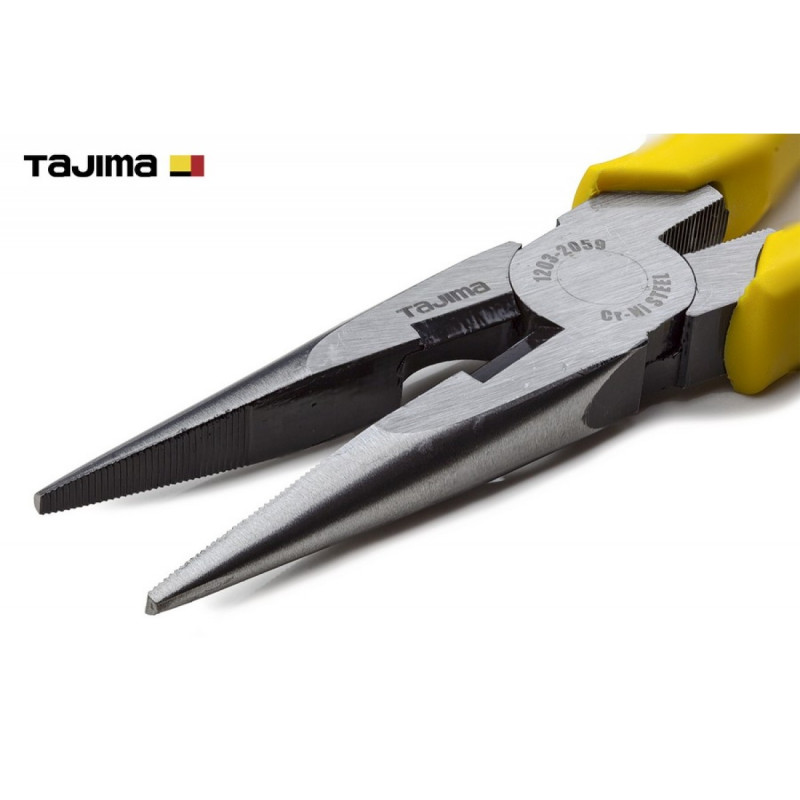 Плоскогубці (длинногубці) TAJIMA з ріжучим лезом 200 мм (1203-2059)