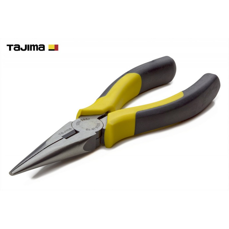 Плоскогубці (довгогубці) TAJIMA з різальним лезом 160 мм (1203-2057)