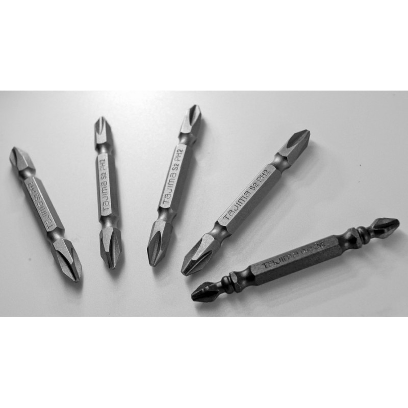 Набор бит TAJIMA PH2-65 мм двухсторонние (цена за 1 шт) (1303-0494)
