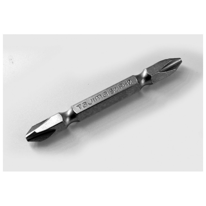 Набор бит TAJIMA PH2-65S двухсторонние гальваника 65 мм (цена за 1 шт) (1303-0495)