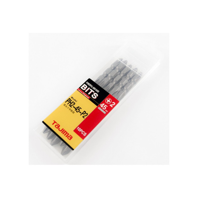 Набор бит TAJIMA PH2-45-P2 двухсторонние 45 мм (цена за 1 шт) (1303-2261)
