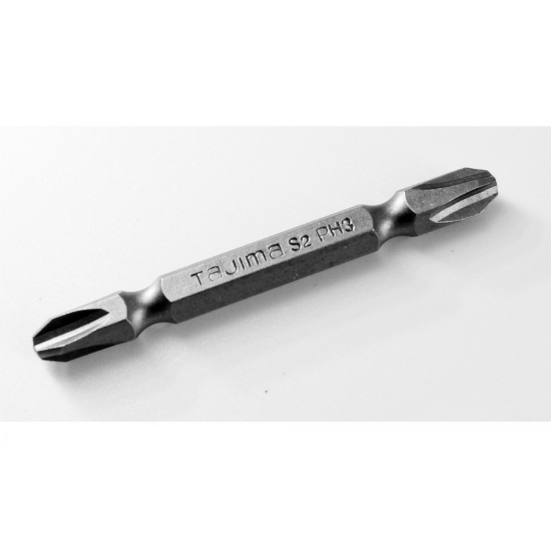 Набор бит TAJIMA PH2-65-Р3 двухсторонние 65 мм (цена за 1 шт) (1303-2264)