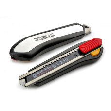 Нож строительный 18мм алюминиевая основа Woodpecker FD-7826