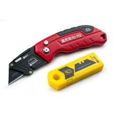 Нож строительный складной трапециевидный Woodpecker FD-793