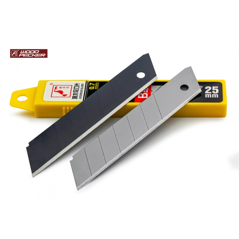 Лезвия для ножа 25 мм Woodpecker FD-B25 утолщенные 0.7 мм