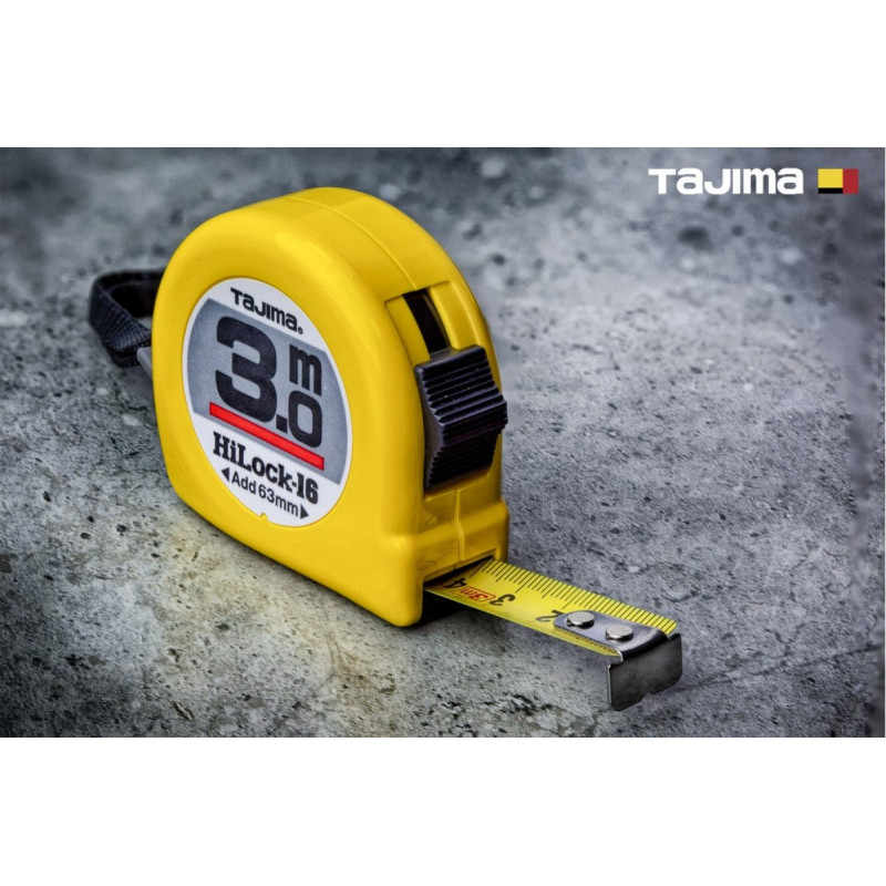 Рулетка будівельна TAJIMA HI LOCK L16-30 3 м (1001-0286)