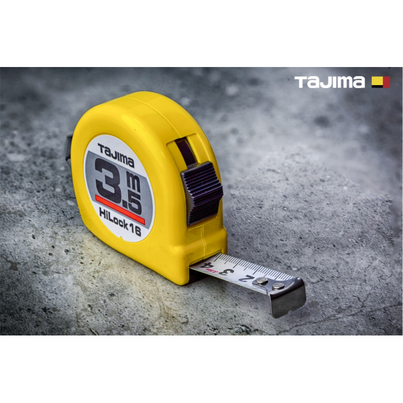 Рулетка строительная TAJIMA HI LOCK L16-35, 16 мм х 3,5 м (1001-0033)