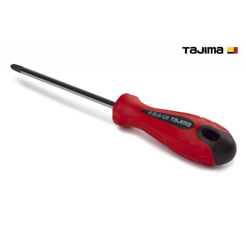 Отвертка крестовая TAJIMA EL PH2 235 мм магнитная (1301-0920)