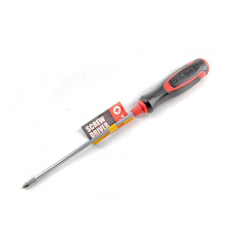 Отвертка крестовая TAJIMA Phillips PH1 192 мм магнитная (1301-2126)