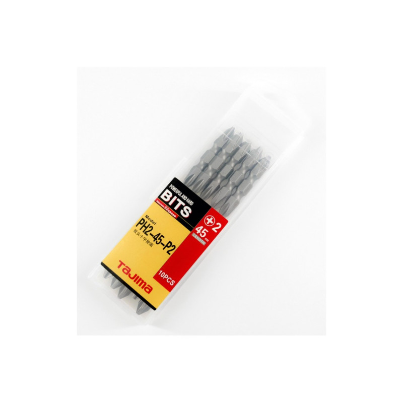 Набор бит TAJIMA PH2-45-P2 двухсторонние 45 мм (цена за 1 шт) (1303-2261)