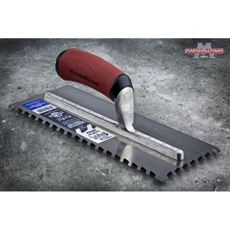 Професійний зубчастий шпатель MARSHALLTOWN LayFlat™ 280 x 114 мм зуб 10 мм (29552)