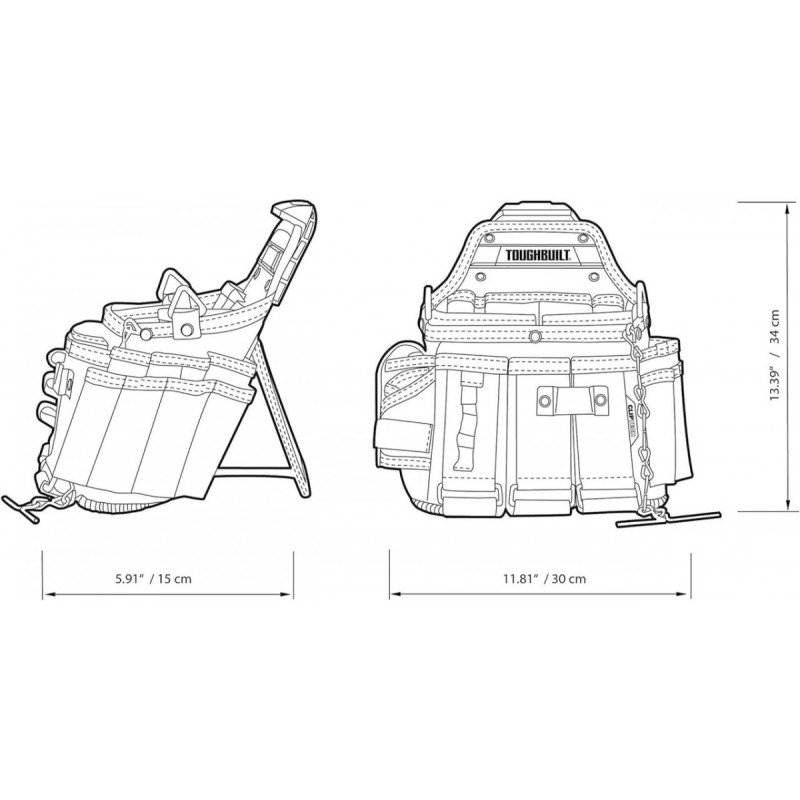 Поясна сумка електрика TOUGHBUILT (TB-CT-104)