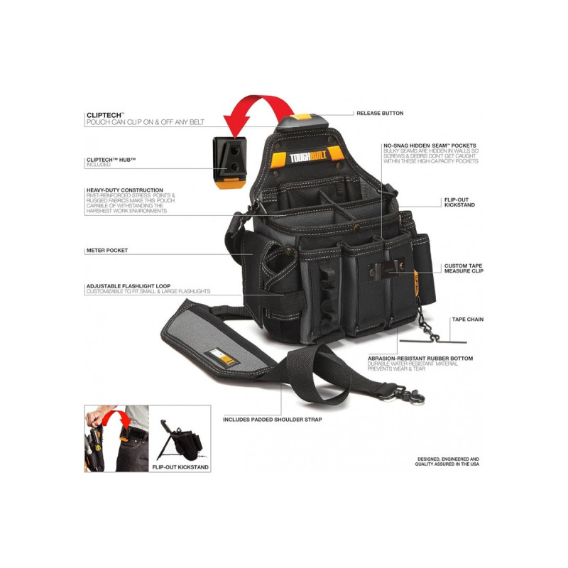 Поясна сумка електрика TOUGHBUILT (TB-CT-104)