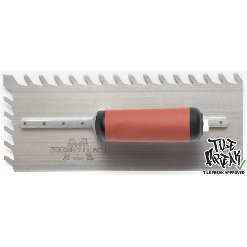 Професійний зубчастий шпатель MARSHALLTOWN LayFlat™ 280 x 114 мм зуб 13 мм (29554)