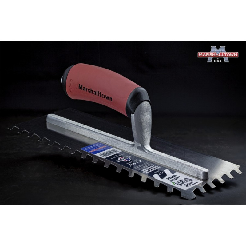 Професійний зубчастий шпатель MARSHALLTOWN LayFlat™ 280 x 114 мм зуб 13 мм (29554)