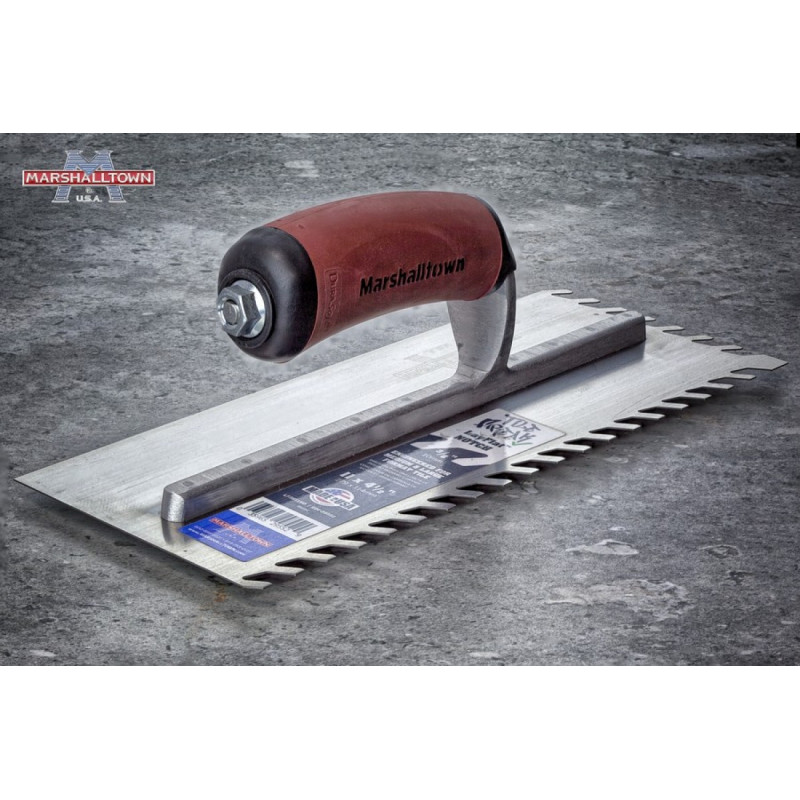Професійний зубчастий шпатель MARSHALLTOWN LayFlat™ 280 x 114 мм зуб 10 мм (29552)