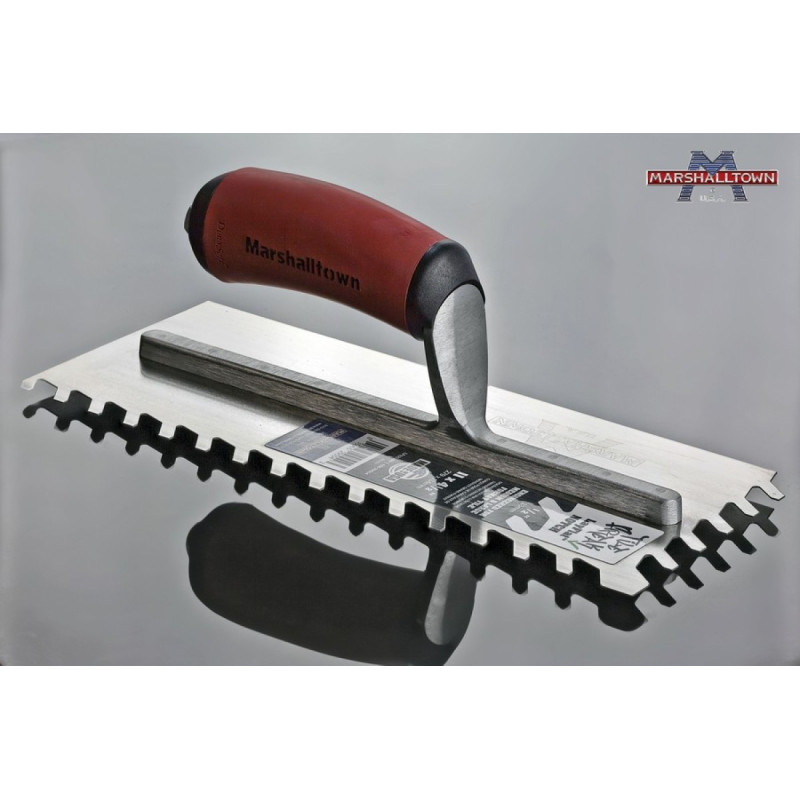 Професійний зубчастий шпатель MARSHALLTOWN LayFlat™ 280 x 114 мм зуб 13 мм (29554)