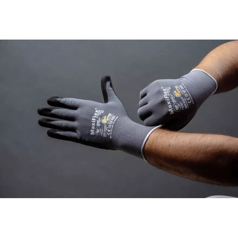 Рукавиці будівельні професійні захисні MaxiFlex Ultimate 7 (42-874-7)