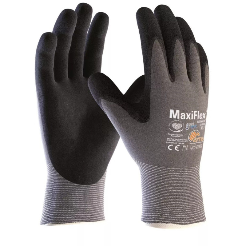Рукавиці будівельні професійні захисні MaxiFlex Ultimate 7 (42-874-7)