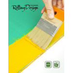 Пензель з короткою ручкою Rollingdog Design 75мм, прямий зріз, змішана щетина, серія Professional (ROLLINGDOG10695) – Фото №2