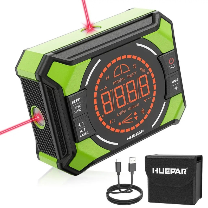 Цифровий кутомір Huepar AG2L 3-в-1 (AG2L)