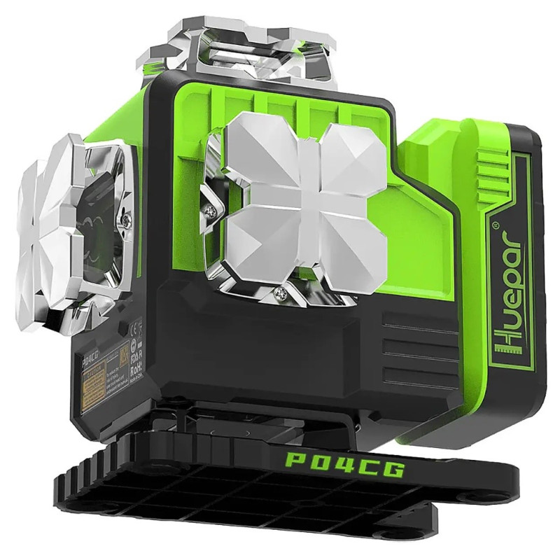 Лазерный уровень Huepar 4D, 16 линий, Bluetooth, пульт, 360° (P04CG)