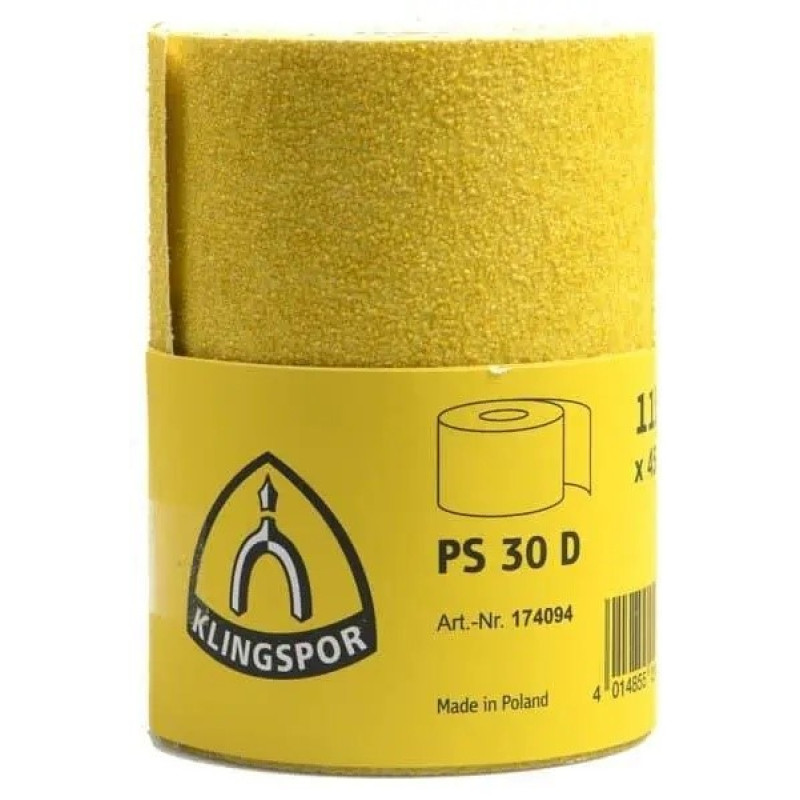 Шліфпапір на паперовій основі в рулоні PS30D/60/S/115x50000, Klingspor (174088)