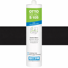 Санитарный силиконовый герметик OTTOSEAL S105 С04 черный, 310 мл (OTS105C04)