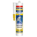Герметик силиконовый SOUDAL санитарный прозрачный, 280 мл (00-00017234) – Фото №1