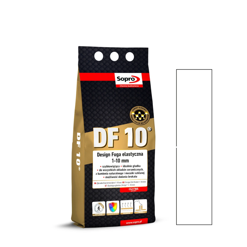 Фуга для швов Sopro DF 10 1050A белый №10 2кг (1050A/2)