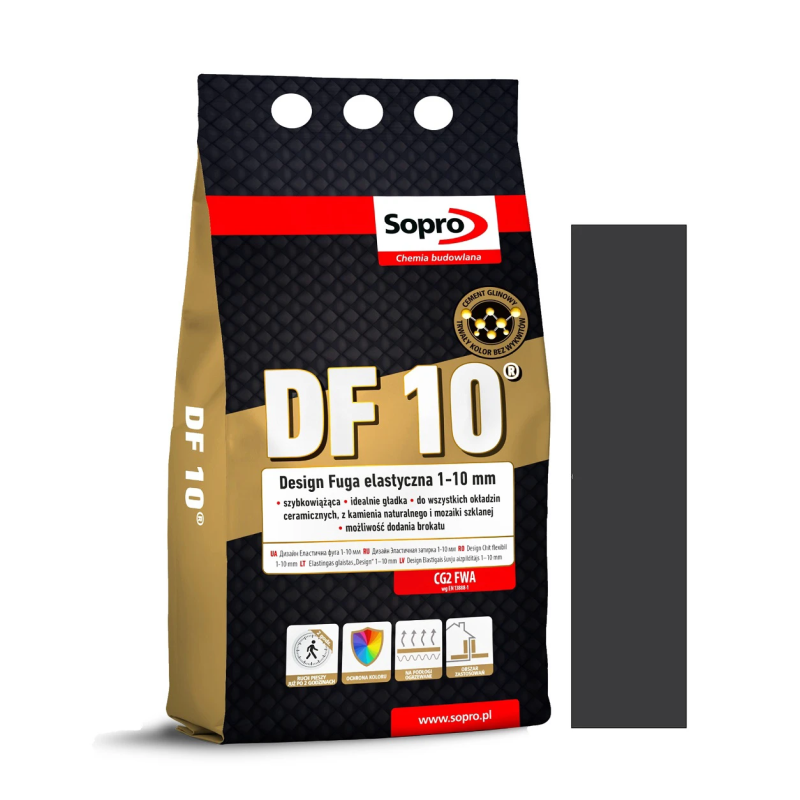 Фуга для швов Sopro DF 10 черная №90 4кг (1061А/4)
