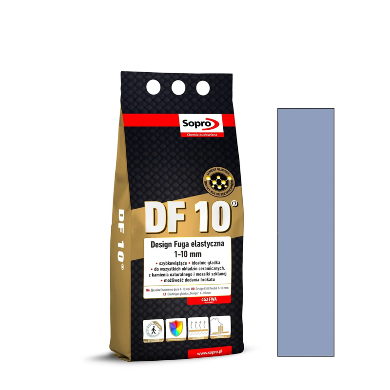 Фуга для швов Sopro DF 10 индустриальный синий №80 2кг (1088A/2)