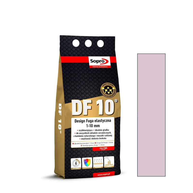 Фуга для швов Sopro DF 10 пудра розовая №75 2кг (1089A/2)