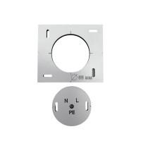 Шаблон (кондуктор, трафарет) для сверления отверстий, подрозетников Ø68 мм на 1 отверстие (HNOVA2)