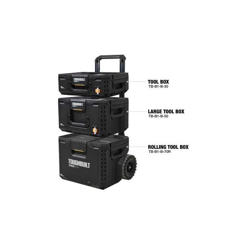 Набір ящиків для інструментів TOUGHBUILT  StackTech (TB-B1S3-B-70R)