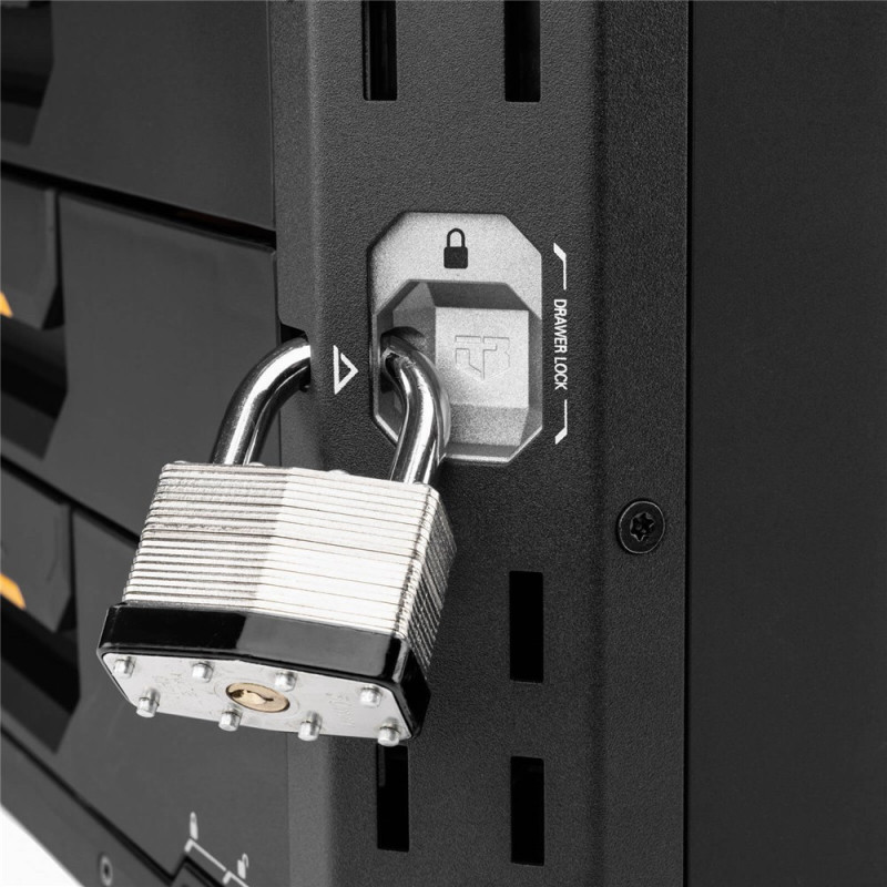 Скринька для інструментів ToughBuilt StackTech Rolling Locking Box з 2-ма висувними ящиками (TB-B1-D-R92)