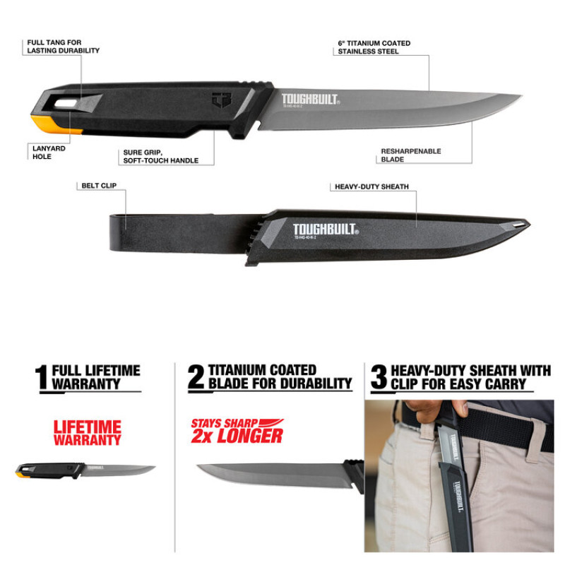 Нож в чехле для теплоизоляции ToughBuilt (TB-H4S-40-IK-2)